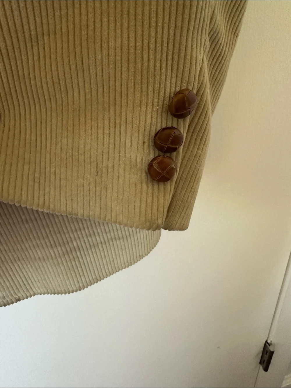 Men's Two-Tone Tan Corduroy Western Blazer